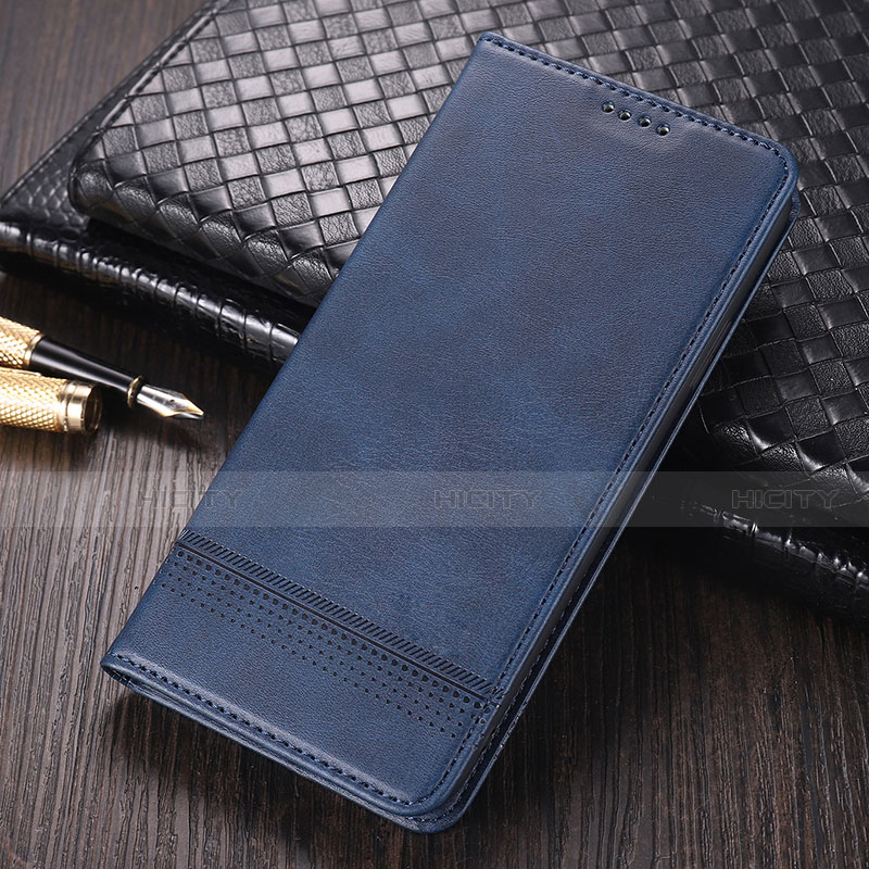 Coque Portefeuille Livre Cuir Etui Clapet K03 pour Huawei Mate 40E Pro 4G Bleu Plus