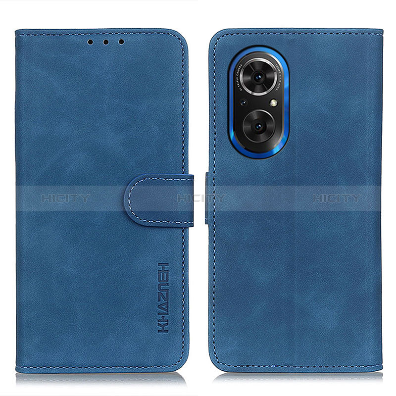 Coque Portefeuille Livre Cuir Etui Clapet K03Z pour Huawei Honor 50 SE 5G Bleu Plus