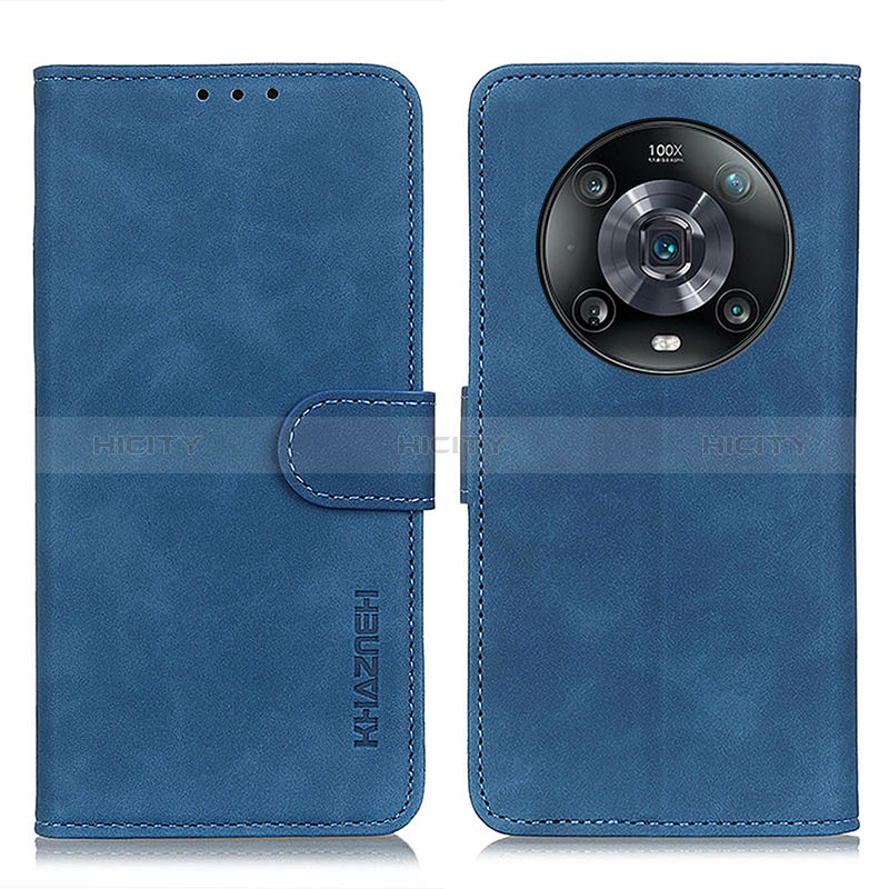 Coque Portefeuille Livre Cuir Etui Clapet K03Z pour Huawei Honor Magic4 Pro 5G Bleu Plus
