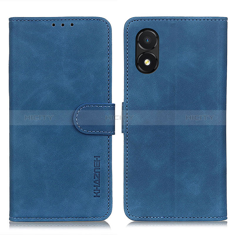 Coque Portefeuille Livre Cuir Etui Clapet K03Z pour Huawei Honor X5 Bleu Plus