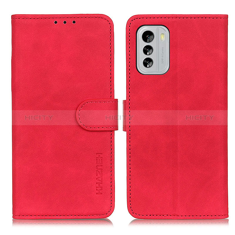 Coque Portefeuille Livre Cuir Etui Clapet K03Z pour Nokia G60 5G Rouge Plus