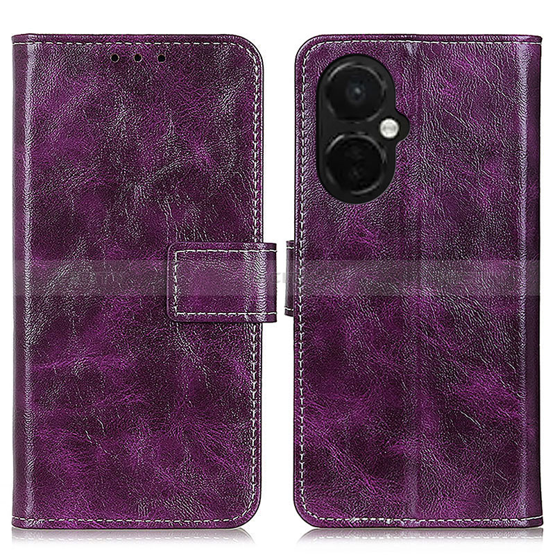 Coque Portefeuille Livre Cuir Etui Clapet K04Z pour OnePlus Nord N30 5G Violet Plus