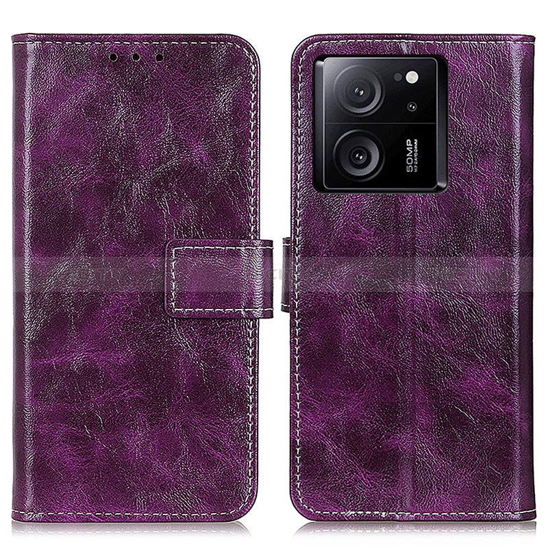 Coque Portefeuille Livre Cuir Etui Clapet K04Z pour Xiaomi Mi 13T Pro 5G Violet Plus