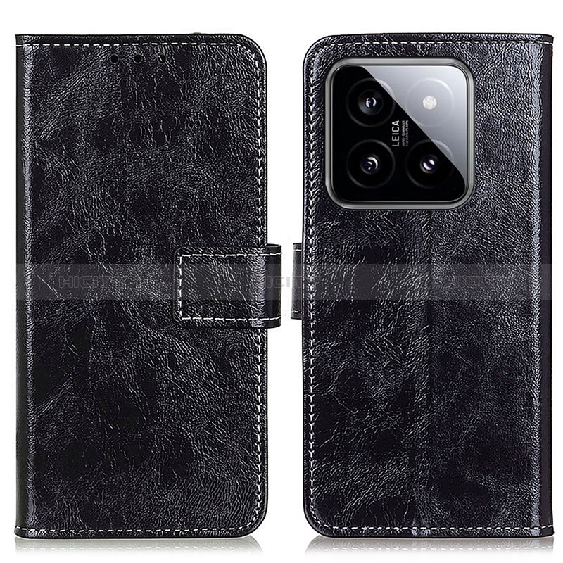 Coque Portefeuille Livre Cuir Etui Clapet K04Z pour Xiaomi Mi 14 5G Noir Plus
