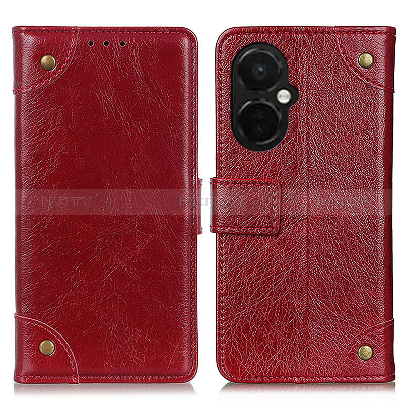 Coque Portefeuille Livre Cuir Etui Clapet K06Z pour OnePlus Nord N30 5G Rouge Plus