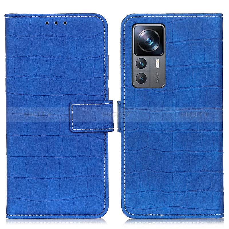 Coque Portefeuille Livre Cuir Etui Clapet K07Z pour Xiaomi Mi 12T Pro 5G Bleu Plus