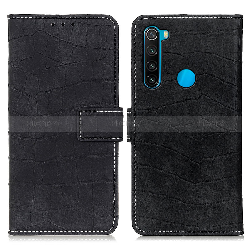 Coque Portefeuille Livre Cuir Etui Clapet K07Z pour Xiaomi Redmi Note 8 (2021) Noir Plus