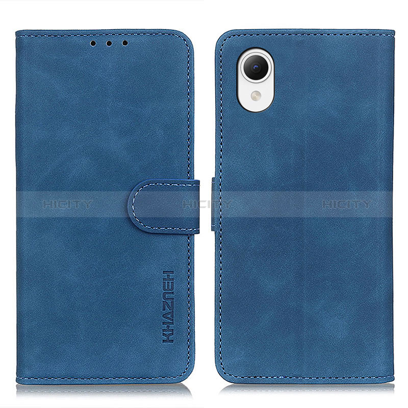 Coque Portefeuille Livre Cuir Etui Clapet K08Z pour Samsung Galaxy A23e 5G Bleu Plus
