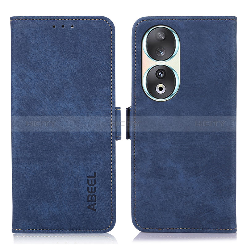 Coque Portefeuille Livre Cuir Etui Clapet K09Z pour Huawei Honor 90 5G Bleu Plus