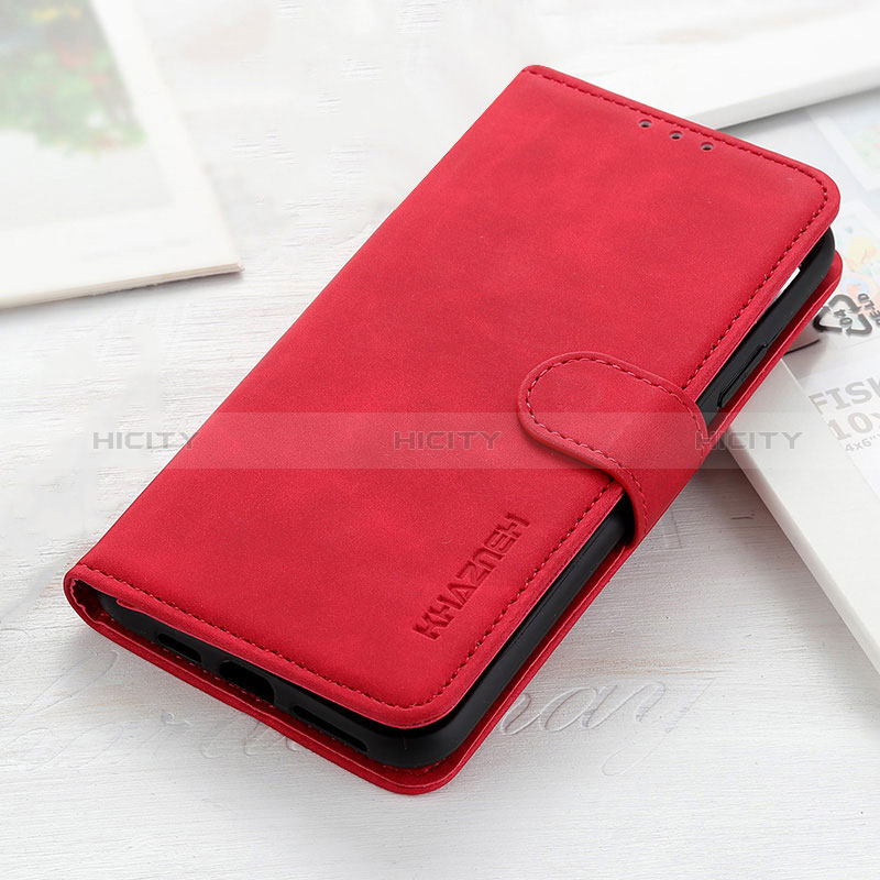 Coque Portefeuille Livre Cuir Etui Clapet KZ3 pour Xiaomi Mi 13T 5G Rouge Plus