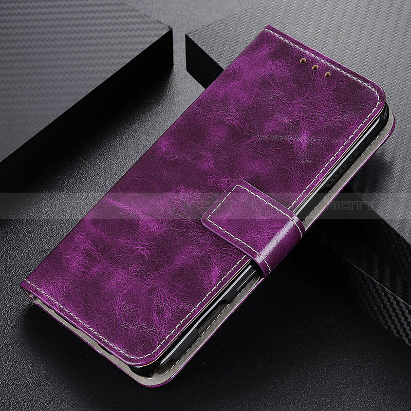 Coque Portefeuille Livre Cuir Etui Clapet KZ4 pour Huawei Honor X9b 5G Violet Plus