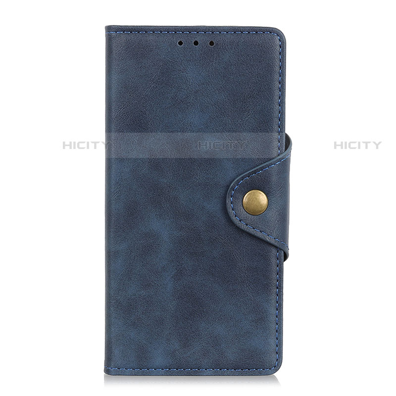 Coque Portefeuille Livre Cuir Etui Clapet L01 pour Alcatel 3X Bleu Plus