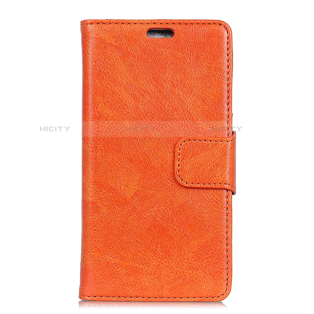 Coque Portefeuille Livre Cuir Etui Clapet L01 pour Asus Zenfone 5 Lite ZC600KL Orange Plus