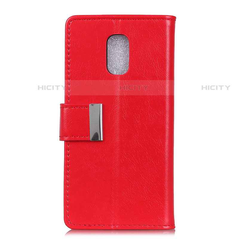 Coque Portefeuille Livre Cuir Etui Clapet L01 pour Asus ZenFone V500KL Rouge Plus