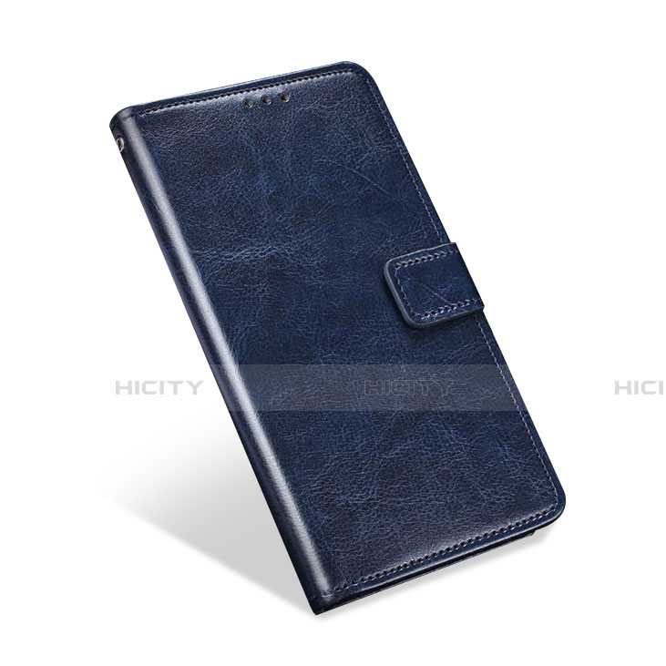 Coque Portefeuille Livre Cuir Etui Clapet L01 pour Blackberry KEYone Bleu Plus