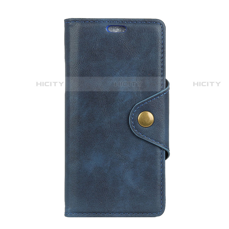 Coque Portefeuille Livre Cuir Etui Clapet L01 pour HTC U12 Life Bleu Plus