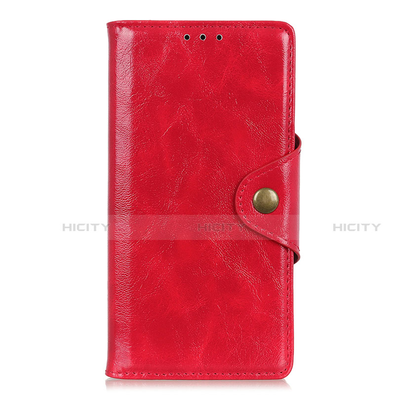 Coque Portefeuille Livre Cuir Etui Clapet L01 pour Huawei Enjoy 10S Rouge Plus