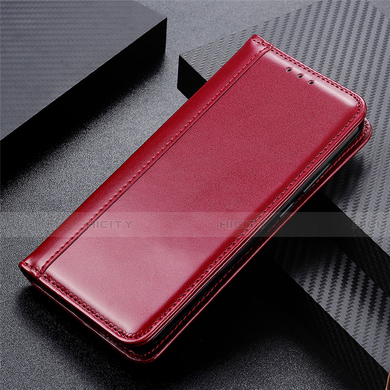 Coque Portefeuille Livre Cuir Etui Clapet L01 pour Huawei Honor 30S Rouge Plus