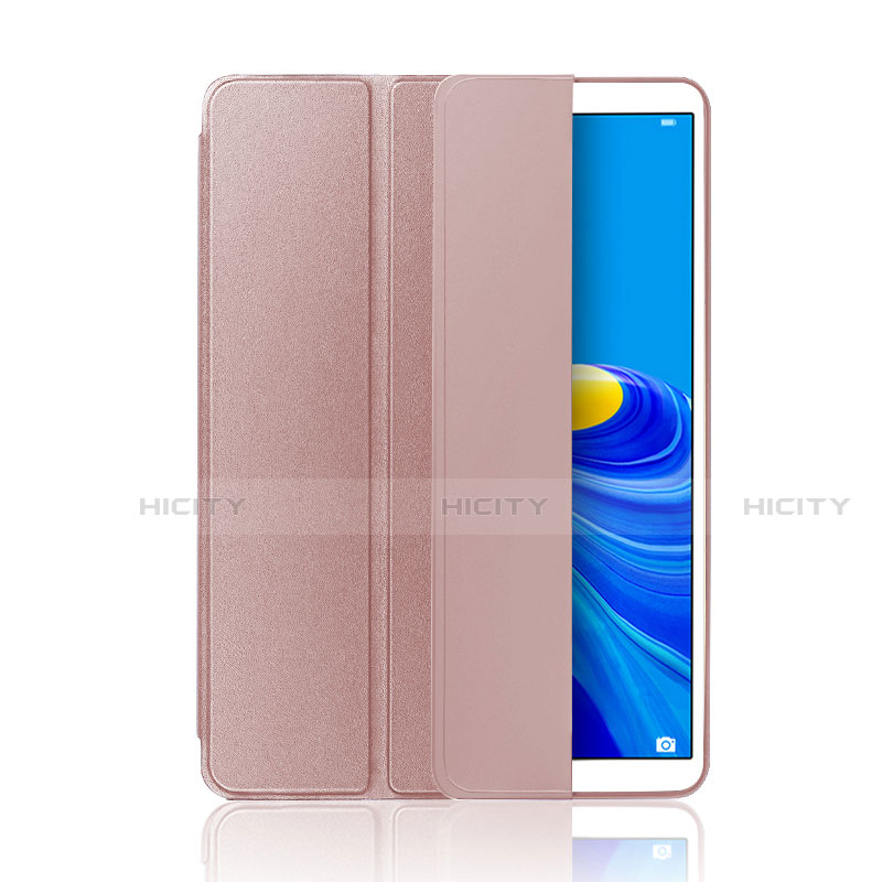 Coque Portefeuille Livre Cuir Etui Clapet L01 pour Huawei MatePad 10.8 Rose Plus