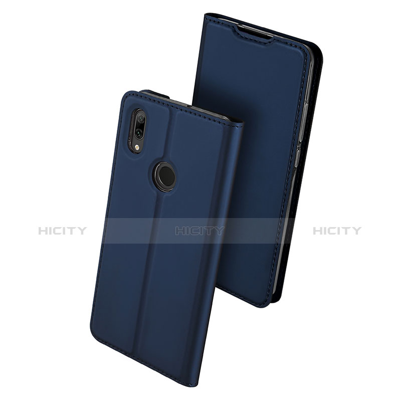 Coque Portefeuille Livre Cuir Etui Clapet L01 pour Huawei P Smart (2019) Bleu Plus