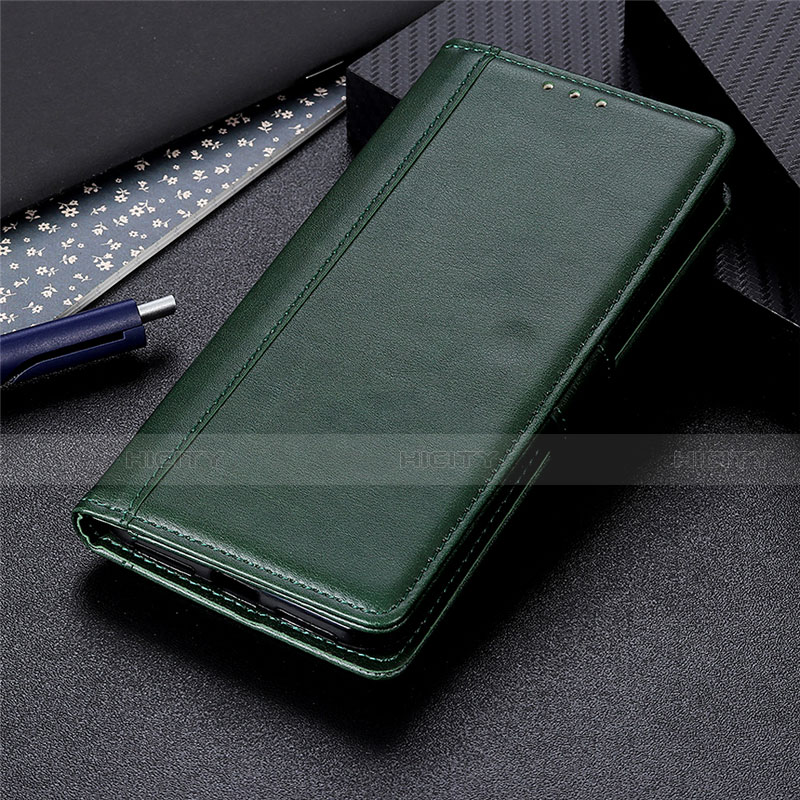 Coque Portefeuille Livre Cuir Etui Clapet L01 pour Huawei Y7a Vert Plus
