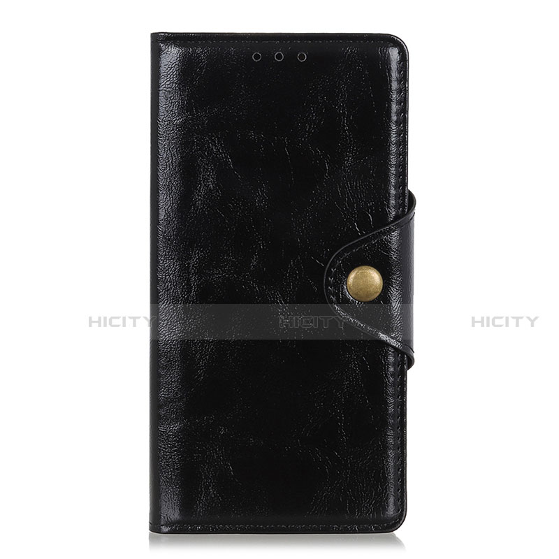 Coque Portefeuille Livre Cuir Etui Clapet L01 pour Huawei Y8p Noir Plus