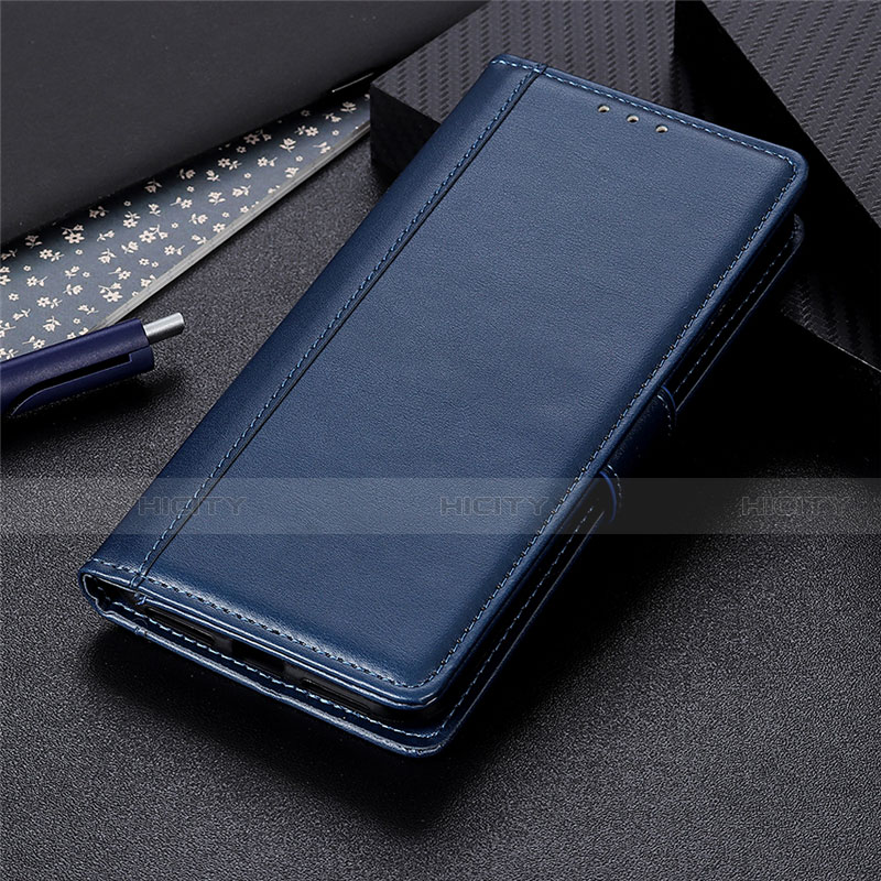 Coque Portefeuille Livre Cuir Etui Clapet L01 pour LG K62 Bleu Plus