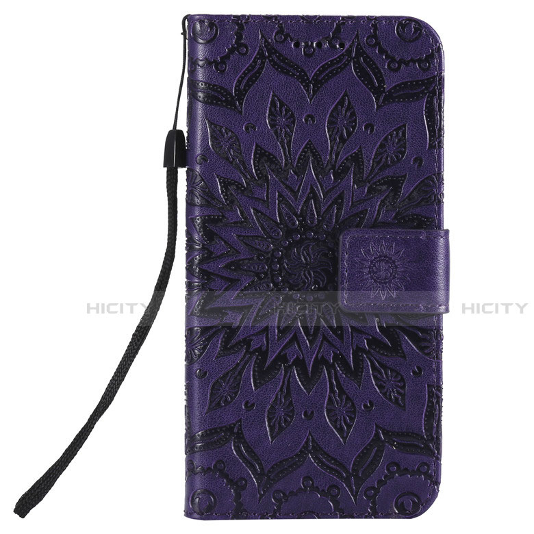Coque Portefeuille Livre Cuir Etui Clapet L01 pour Nokia 2.3 Violet Plus