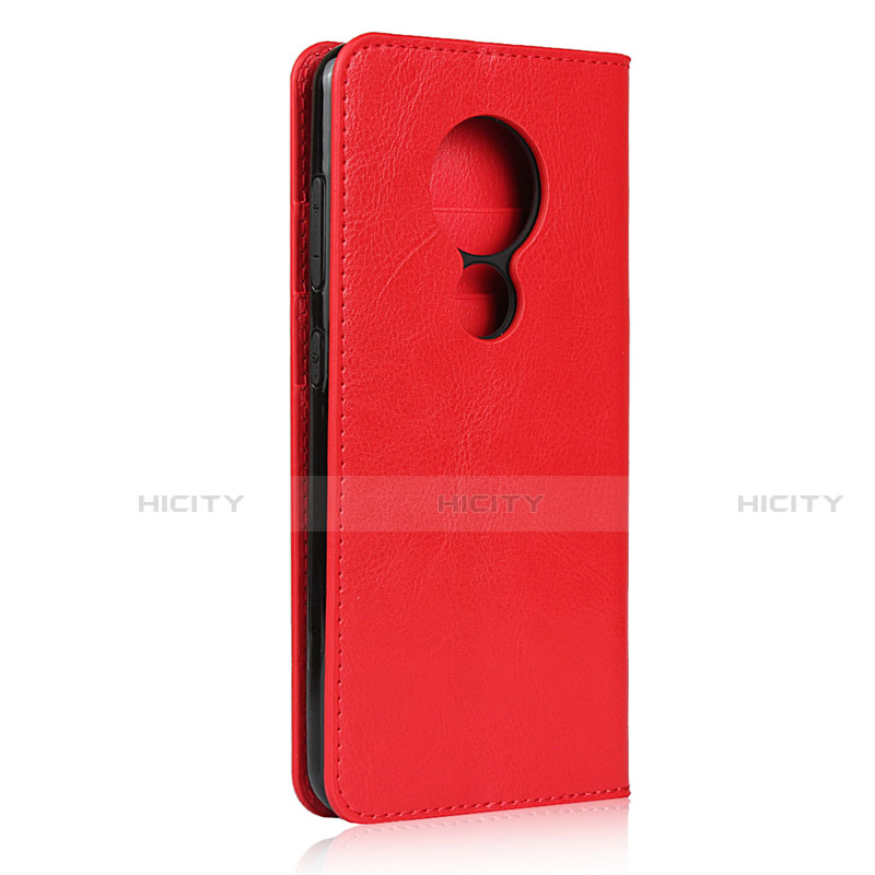 Coque Portefeuille Livre Cuir Etui Clapet L01 pour Nokia 7.2 Rouge Plus