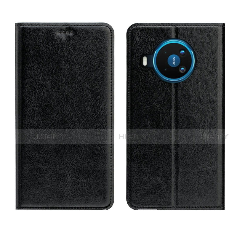 Coque Portefeuille Livre Cuir Etui Clapet L01 pour Nokia 8.3 5G Noir Plus
