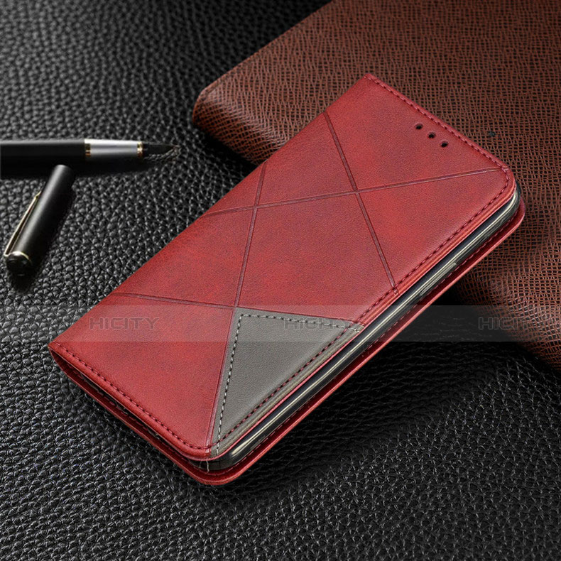 Coque Portefeuille Livre Cuir Etui Clapet L01 pour Samsung Galaxy A31 Rouge Plus