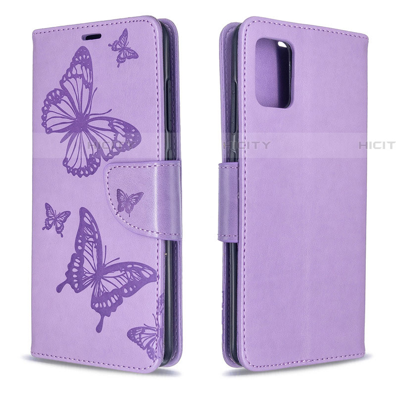 Coque Portefeuille Livre Cuir Etui Clapet L01 pour Samsung Galaxy A51 5G Violet Plus