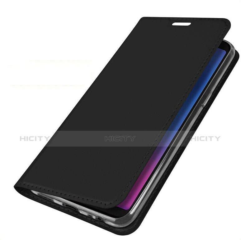 Coque Portefeuille Livre Cuir Etui Clapet L01 pour Samsung Galaxy A6s Noir Plus