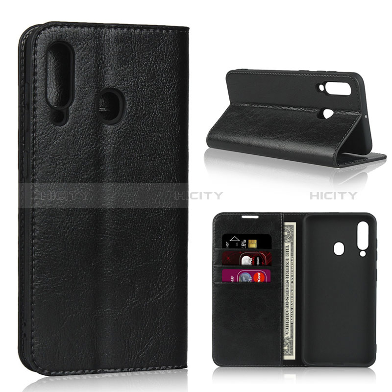 Coque Portefeuille Livre Cuir Etui Clapet L01 pour Samsung Galaxy M40 Noir Plus