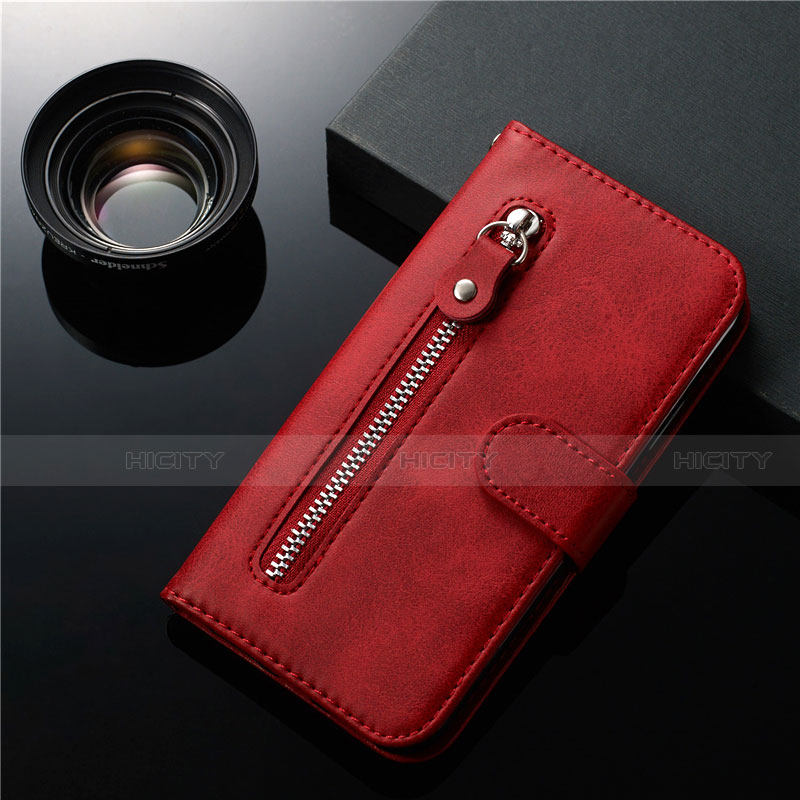 Coque Portefeuille Livre Cuir Etui Clapet L01 pour Samsung Galaxy S20 5G Rouge Plus