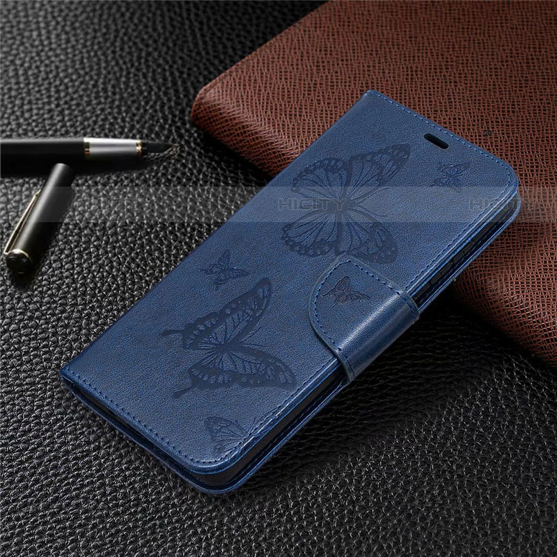 Coque Portefeuille Livre Cuir Etui Clapet L01 pour Samsung Galaxy S20 FE (2022) 5G Bleu Plus