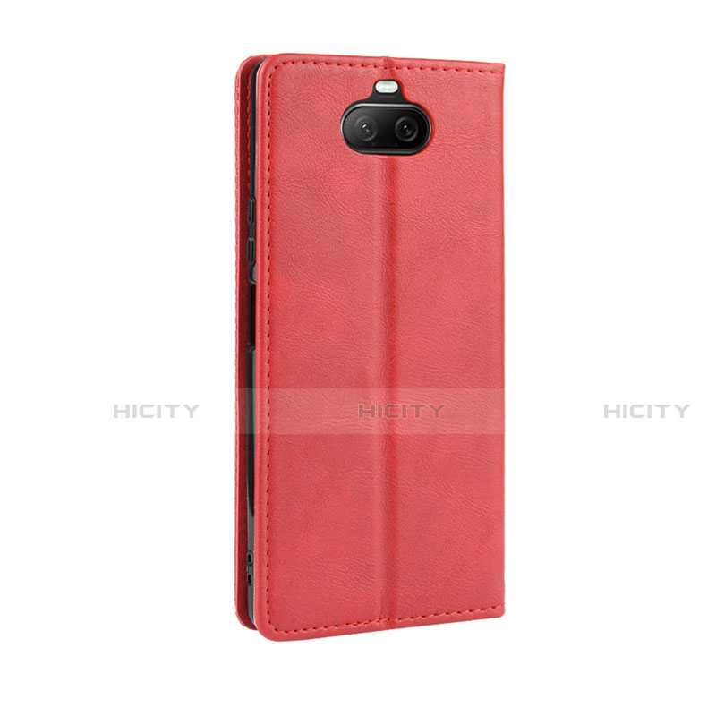 Coque Portefeuille Livre Cuir Etui Clapet L01 pour Sony Xperia 8 Lite Rouge Plus