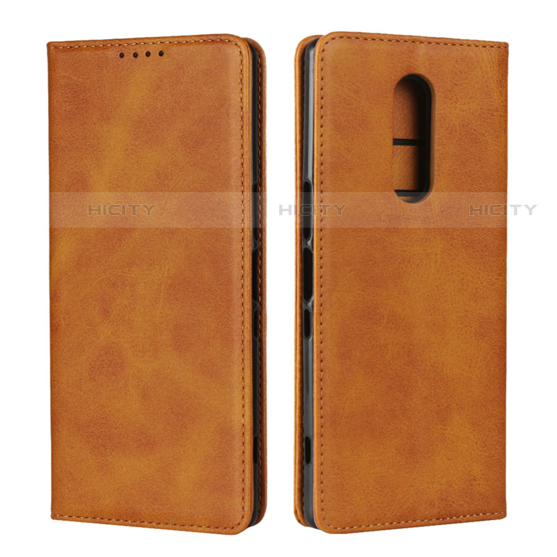 Coque Portefeuille Livre Cuir Etui Clapet L01 pour Sony Xperia XZ4 Orange Plus