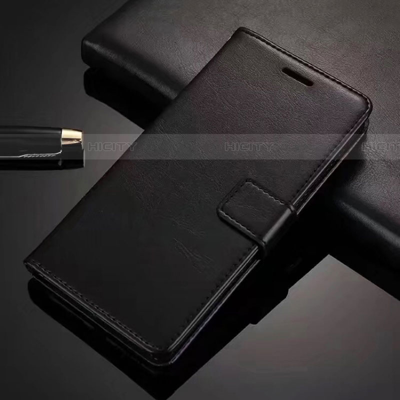 Coque Portefeuille Livre Cuir Etui Clapet L01 pour Vivo X50 Lite Noir Plus