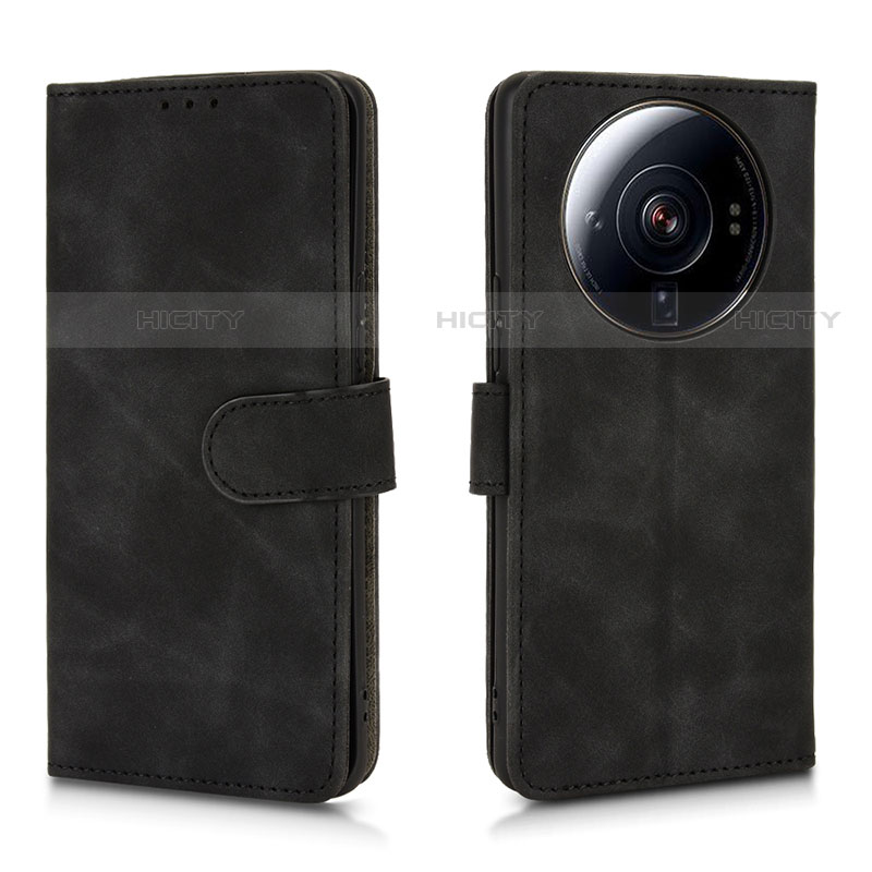 Coque Portefeuille Livre Cuir Etui Clapet L01 pour Xiaomi Mi 12S Ultra 5G Noir Plus