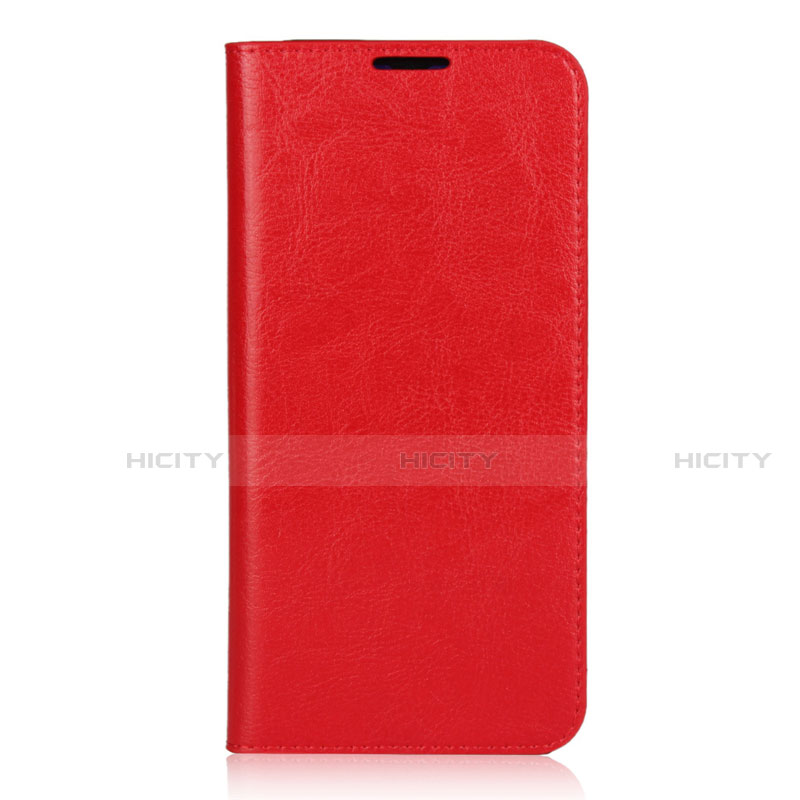 Coque Portefeuille Livre Cuir Etui Clapet L01 pour Xiaomi Mi 9 Lite Rouge Plus