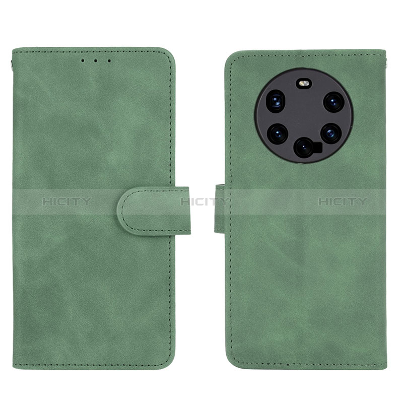 Coque Portefeuille Livre Cuir Etui Clapet L01Z pour Huawei Mate 40 Pro+ Plus Vert Plus