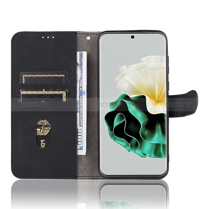 Coque Portefeuille Livre Cuir Etui Clapet L01Z pour Huawei P60 Pro Plus