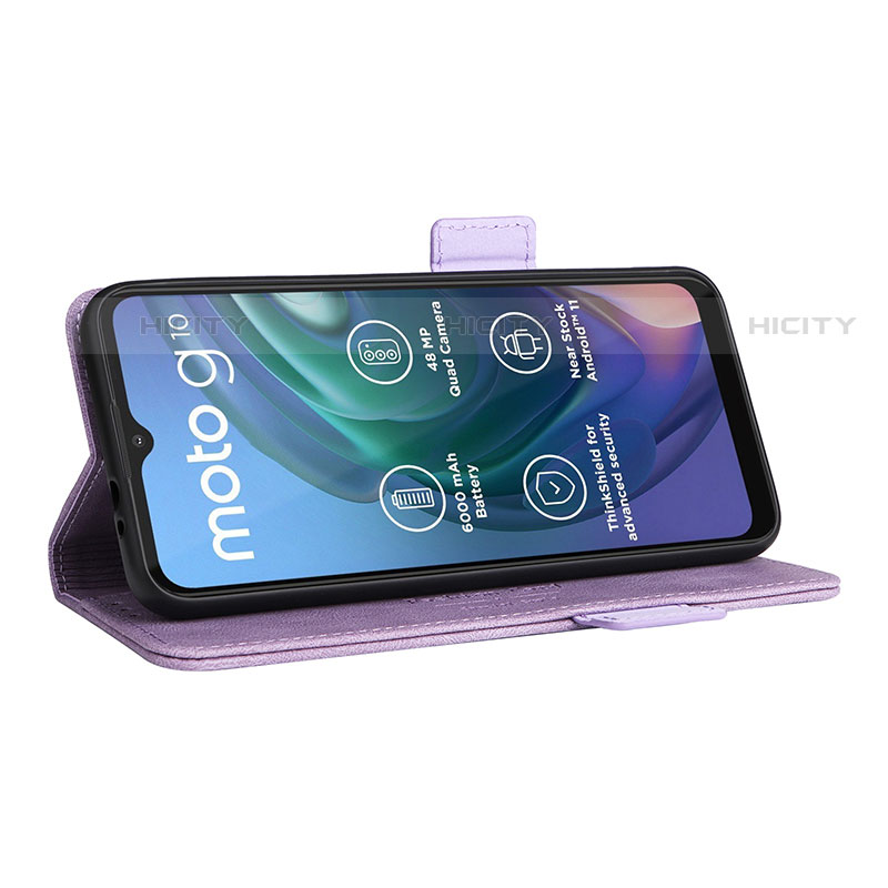 Coque Portefeuille Livre Cuir Etui Clapet L01Z pour Motorola Moto G10 Plus