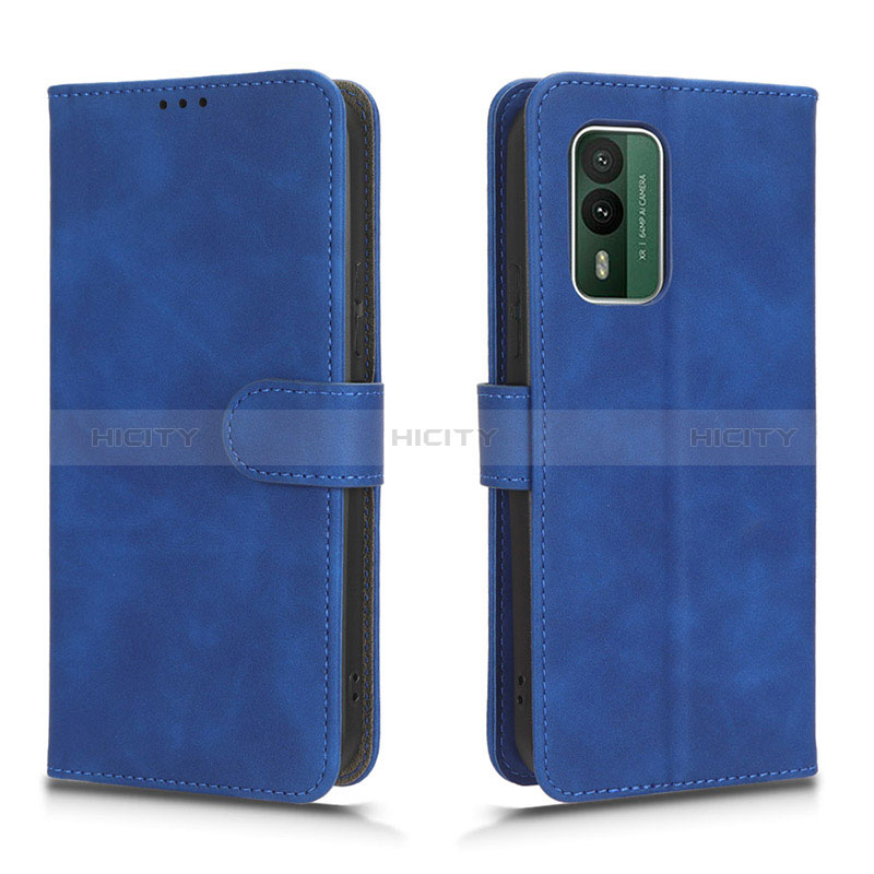 Coque Portefeuille Livre Cuir Etui Clapet L01Z pour Nokia XR21 Bleu Plus