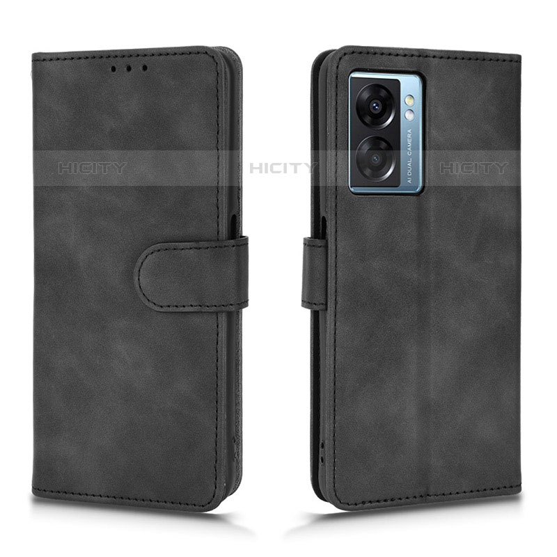 Coque Portefeuille Livre Cuir Etui Clapet L01Z pour OnePlus Nord N300 5G Noir Plus