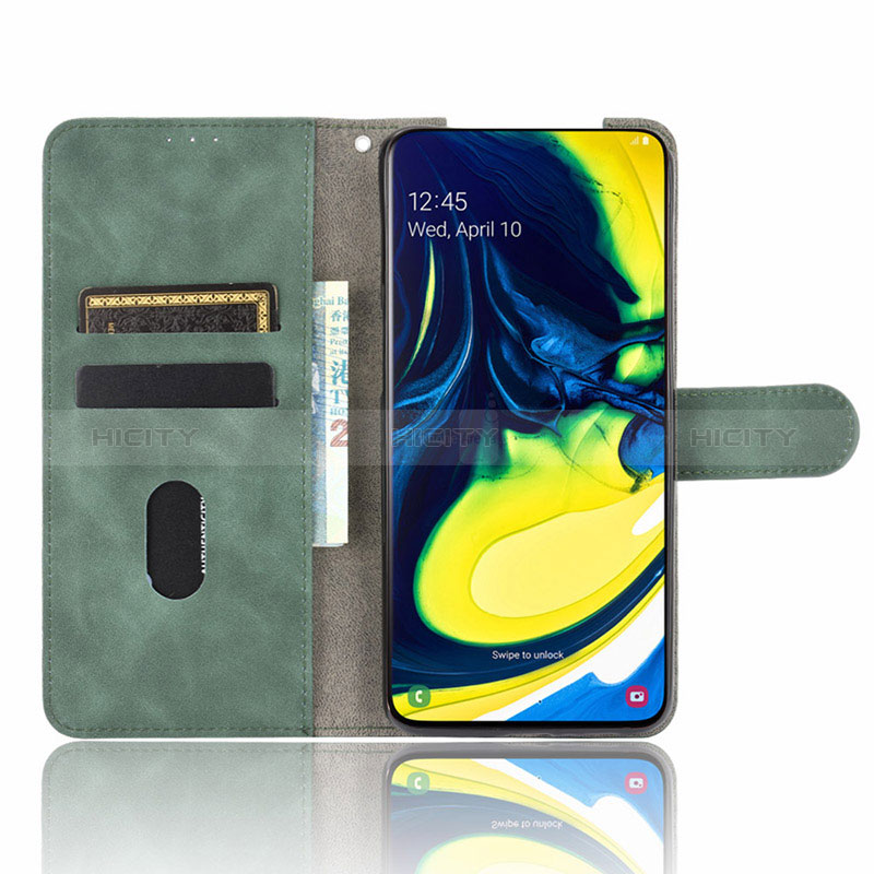 Coque Portefeuille Livre Cuir Etui Clapet L01Z pour Samsung Galaxy A80 Plus