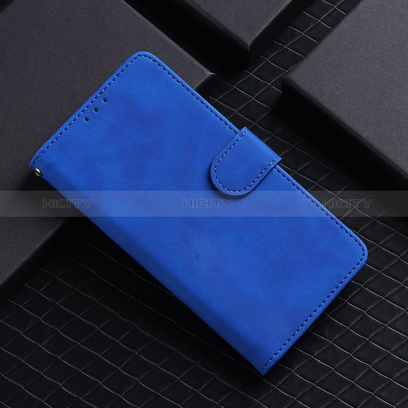 Coque Portefeuille Livre Cuir Etui Clapet L01Z pour Samsung Galaxy A90 5G Bleu Plus