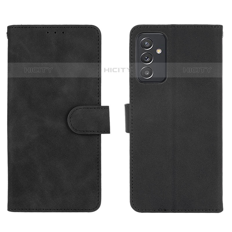Coque Portefeuille Livre Cuir Etui Clapet L01Z pour Samsung Galaxy Quantum2 5G Noir Plus