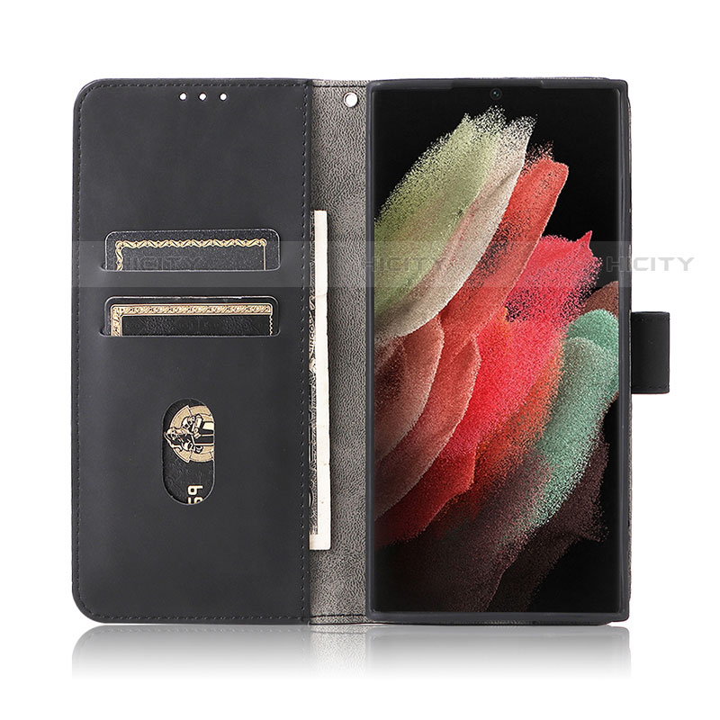 Coque Portefeuille Livre Cuir Etui Clapet L01Z pour Samsung Galaxy S21 Ultra 5G Plus